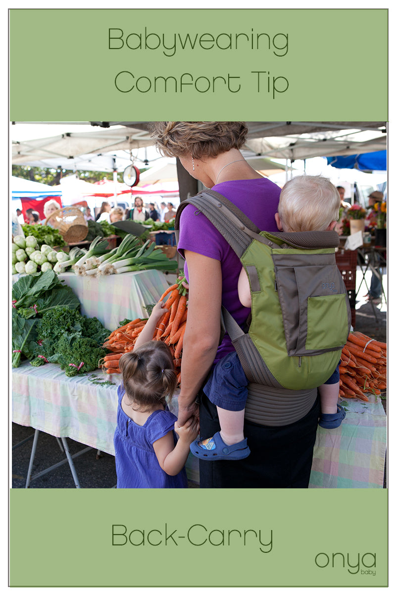 Babywearing Comfort Tip: Back-Carry
