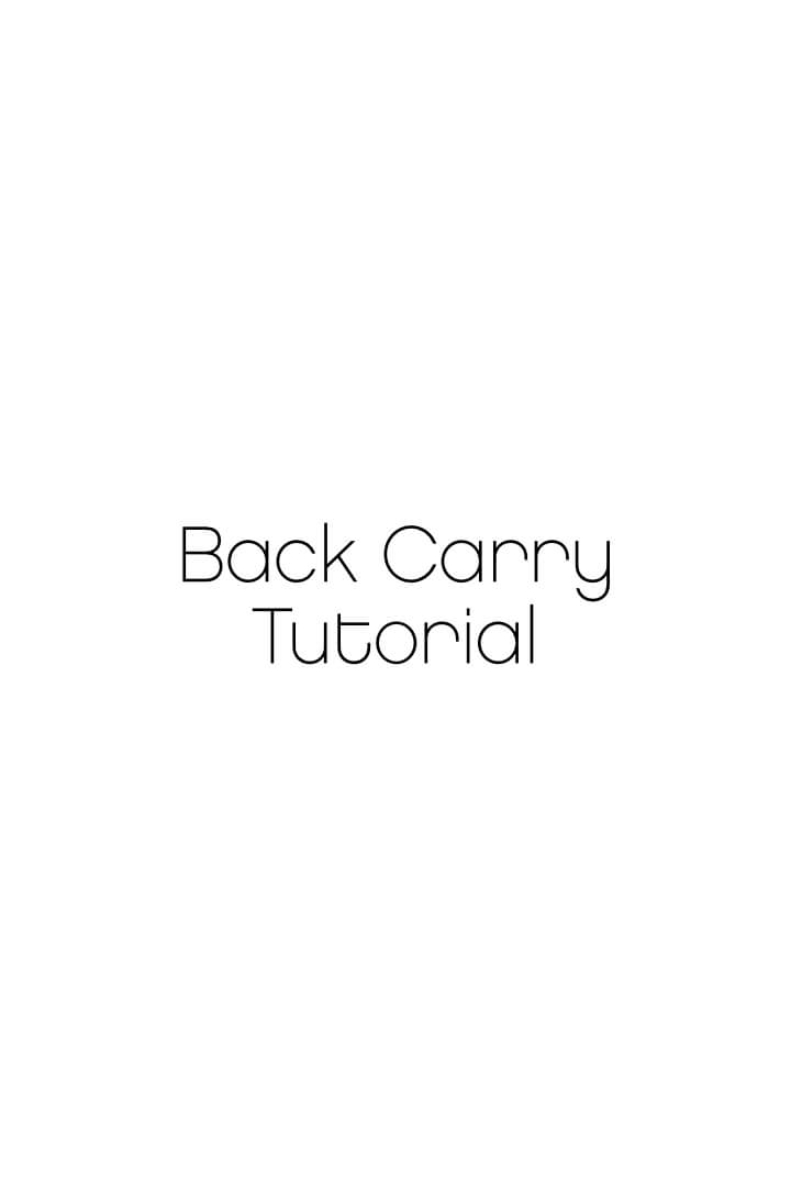 Onya Baby Back Carry Tutorial