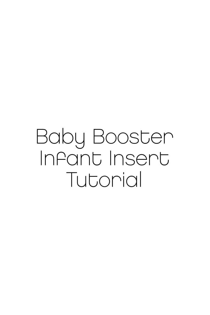 Onya Baby Infant Insert Tutorial