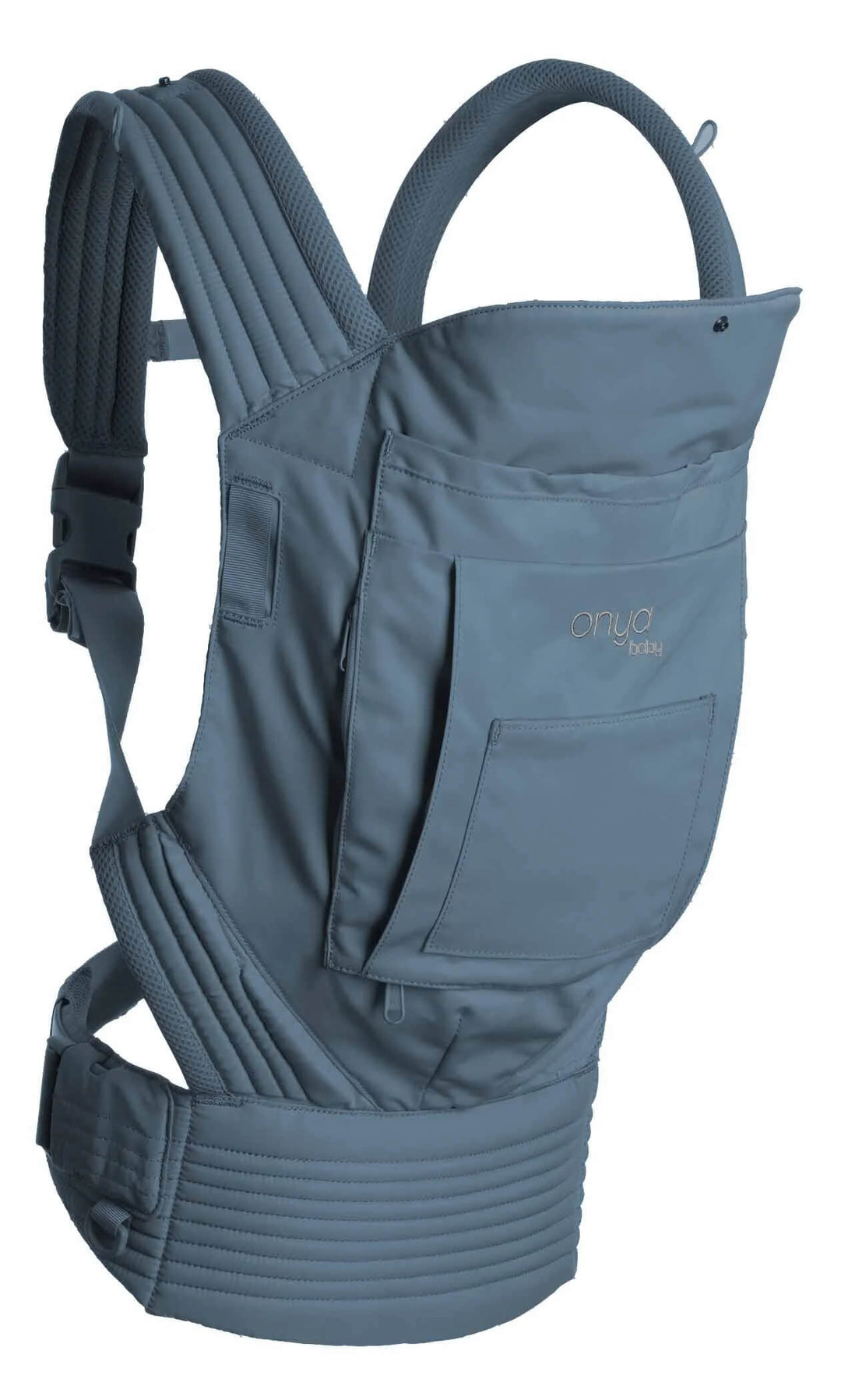 Side View of Neptune Colored Nexstep Baby Carrier by Onya Baby