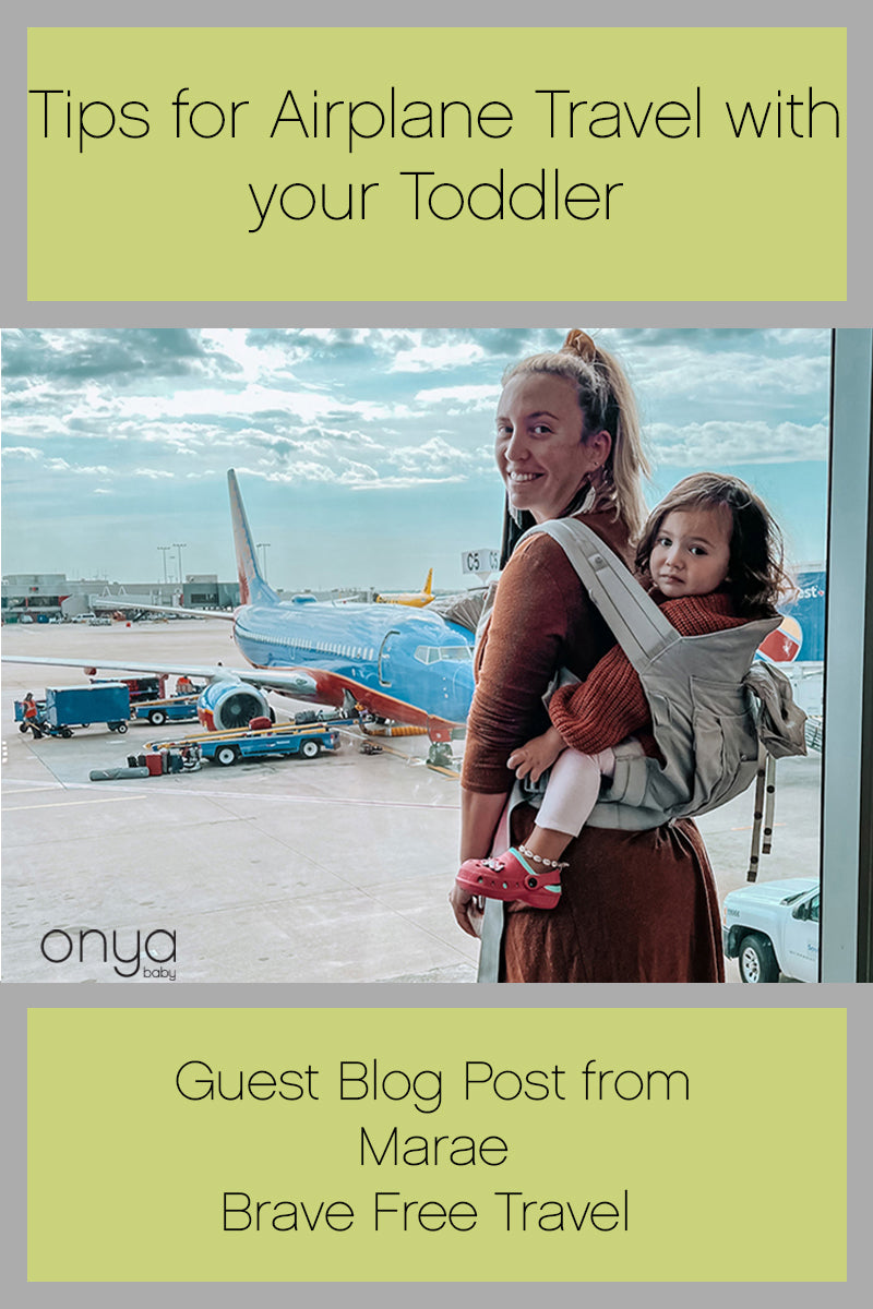 Tips for Airplane Travel with Your Onya Carrier