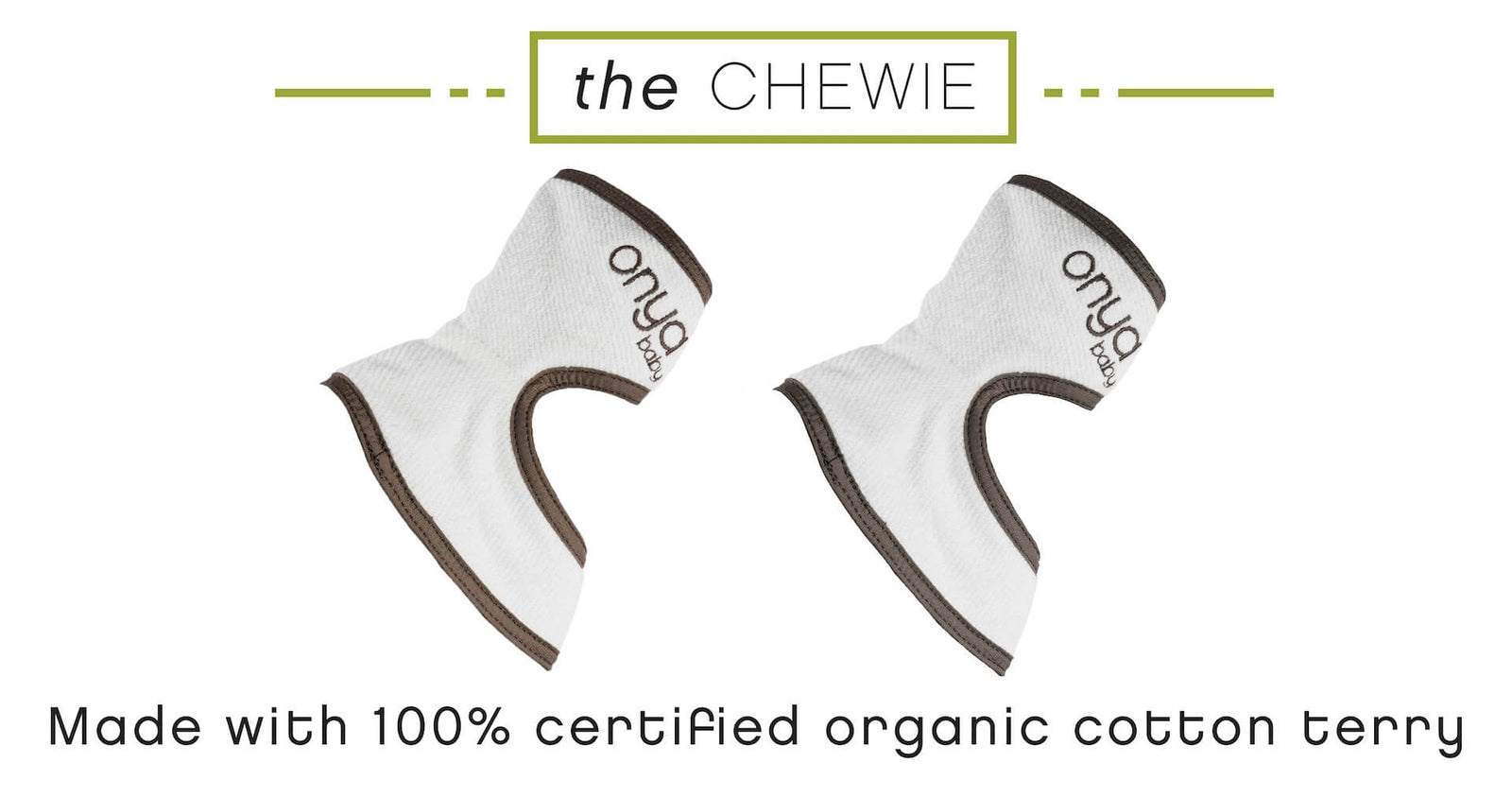 Product display showing all color variations of the Chewie Teething Pads by Onya Baby