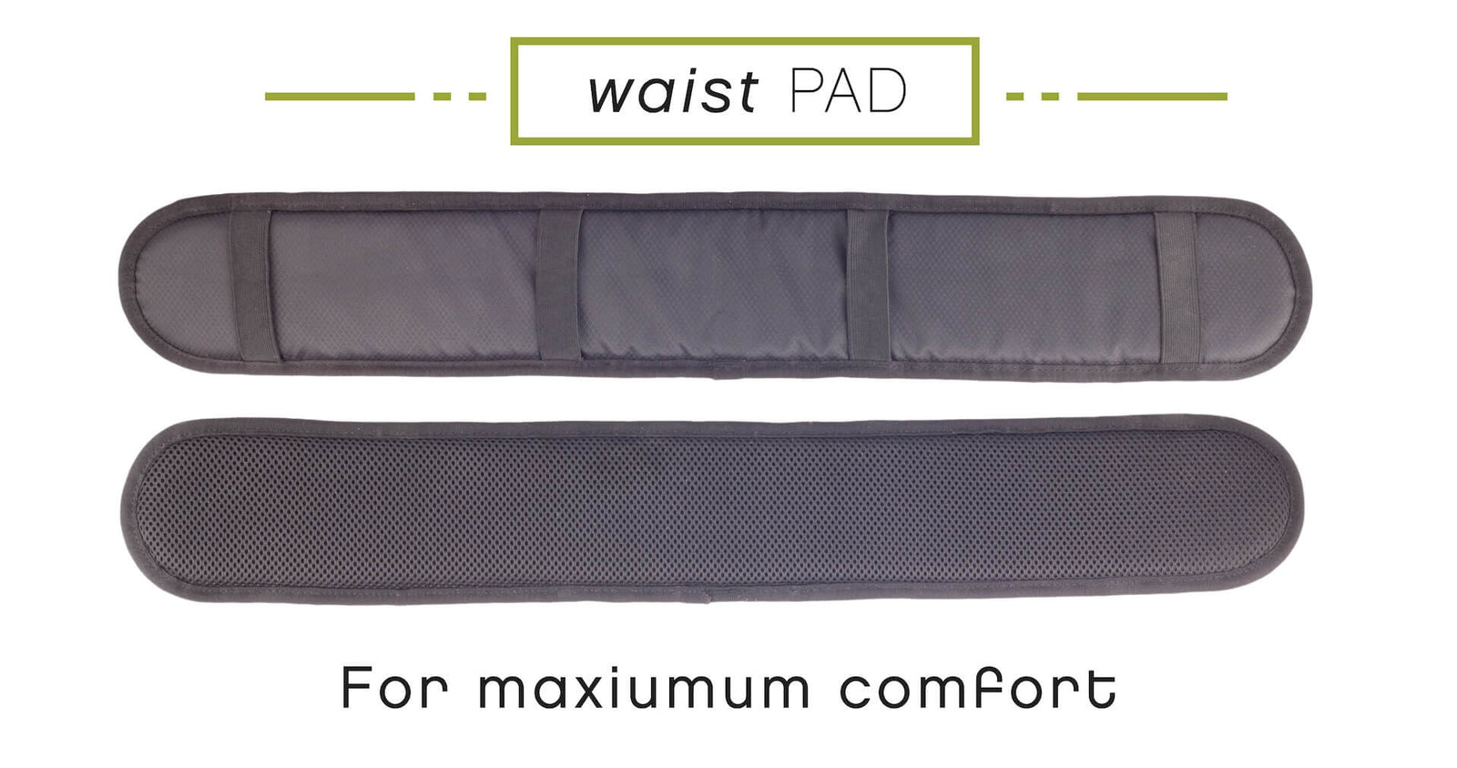 Product display showing all variations of the Waist Pad by Onya Baby