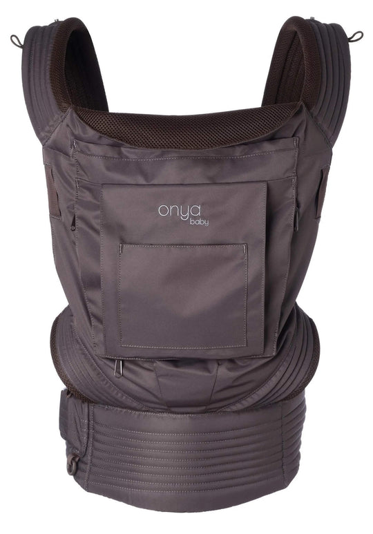 Front View of Java Colored Nexstep Baby Carrier by Onya Baby