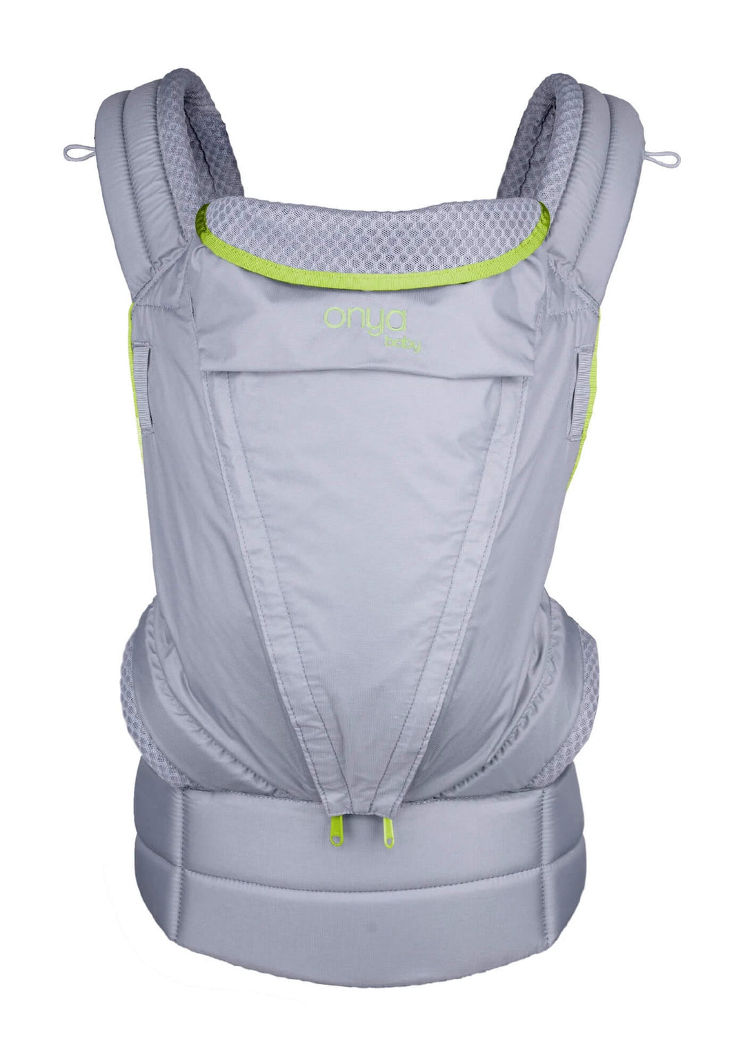 Front View of Macaw Colored Pure Baby Carrier by Onya Baby