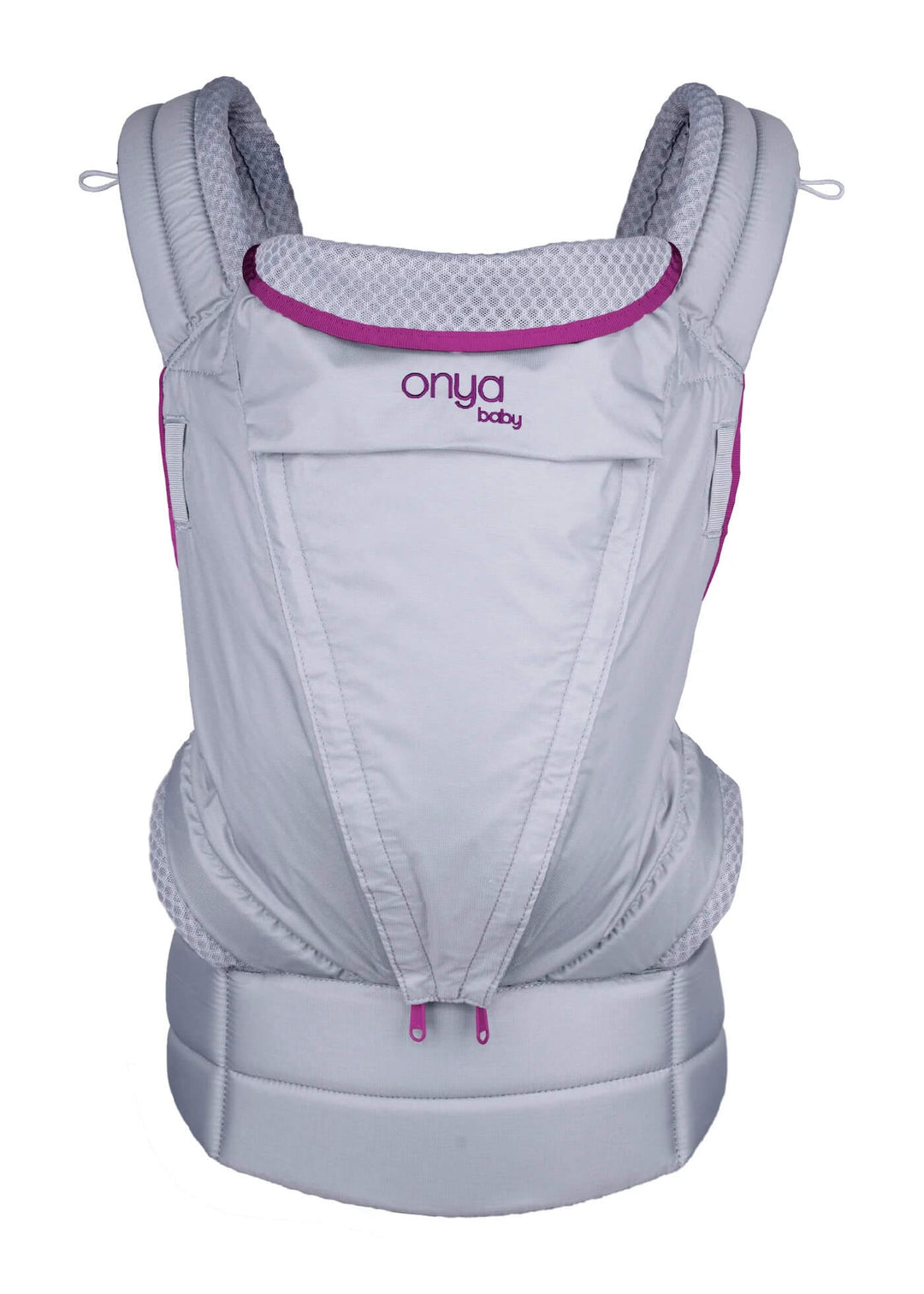 Front View of Orchid Colored Pure Baby Carrier by Onya Baby