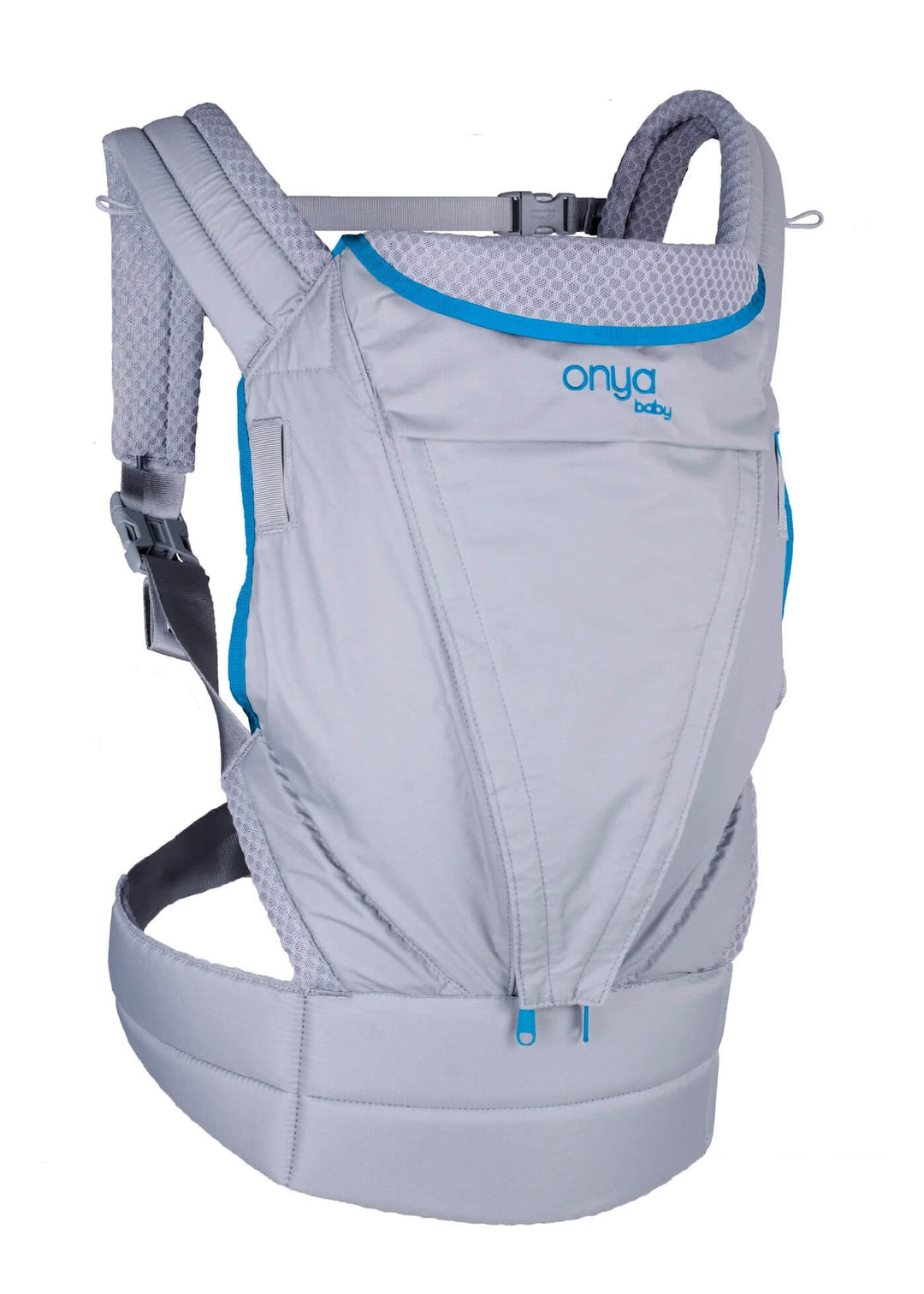 Side View of Atoll Colored Pure Baby Carrier by Onya Baby